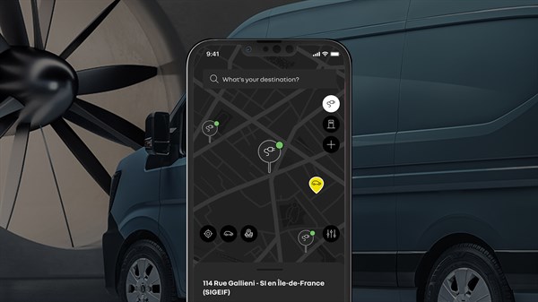 location and availability of charging stations - Renault Master 