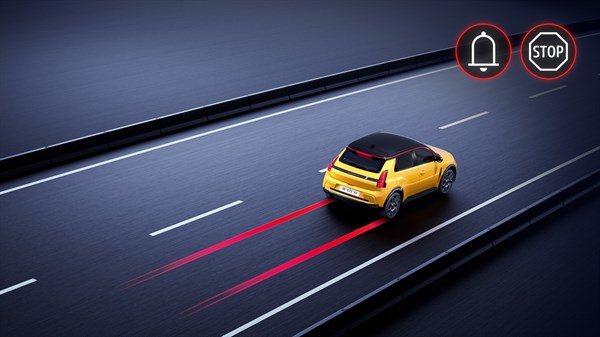 emergency stop assistant - Renault 5 E-Tech electric