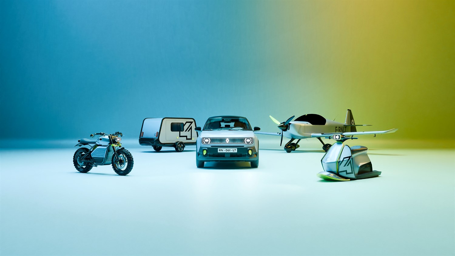 4 mouvements - Renault 4 E-Tech electric