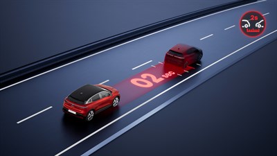 Renault Megane E-Tech electric - distance warning