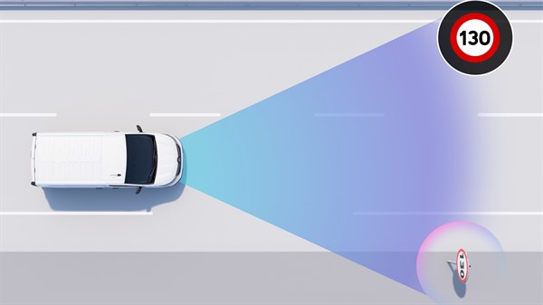traffic sign recognition with speed alert - Renault Trafic Van