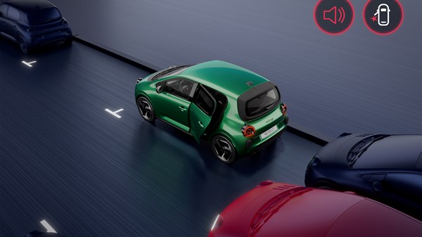 occupant safe exit alert - Renault Twingo E-Tech electric