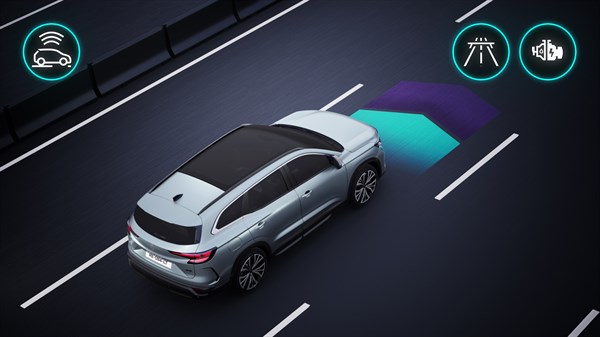 predictive eco-driving assistant
 - adas - Renault Espace E-Tech full hybrid