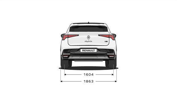 Renault Rafale full hybrid E-Tech  - dimensions