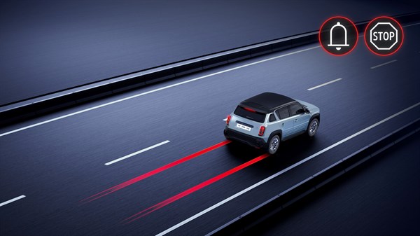 front and rear detection - Renault 4 E-Tech electric