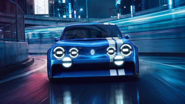 Renault 8 Gordini Concept  -signature lighting with 6 round headlights