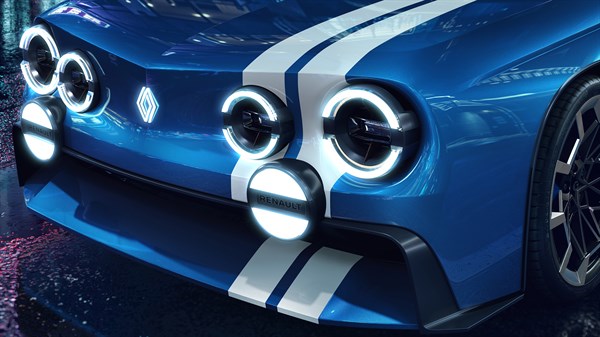 Renault 8 Gordini Concept  - V-shaped bonnet