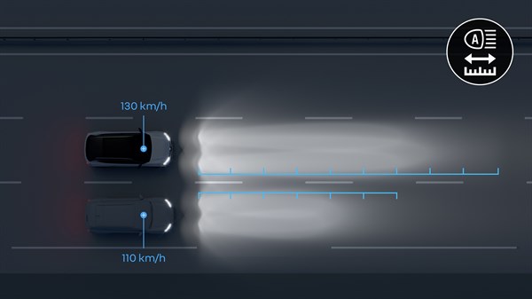 LED adaptive vision lights - Renault Scenic E-Tech electric