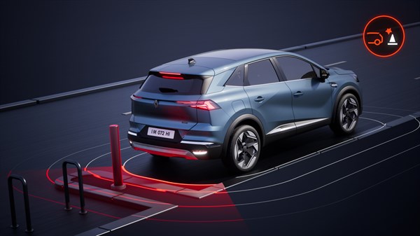 Renault Symbioz full hybrid E-Tech  - rear automatic emergency braking system