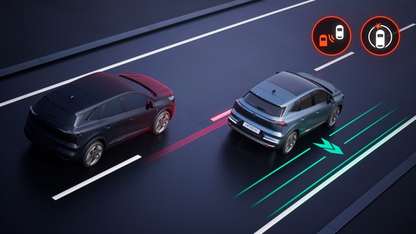 Renault Symbioz full hybrid E-Tech  - rear detection with emergency trajectory correction